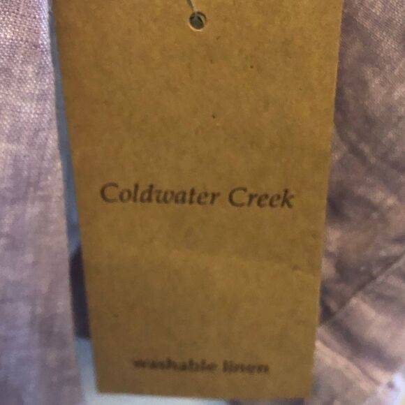 Coldwater Creek washable linen blouse - Picture 4 of 5
